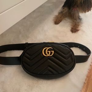 GG Marmont matelassé leather belt bag